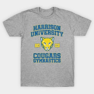 Harrison University Cougars Gymnastics - Old School T-Shirt